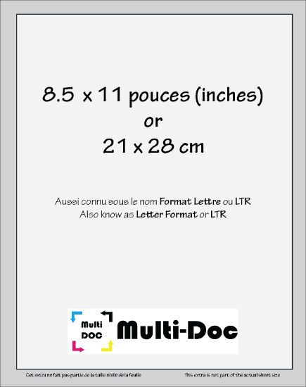 Image de Impression Format Lettre (8.5" x 11")